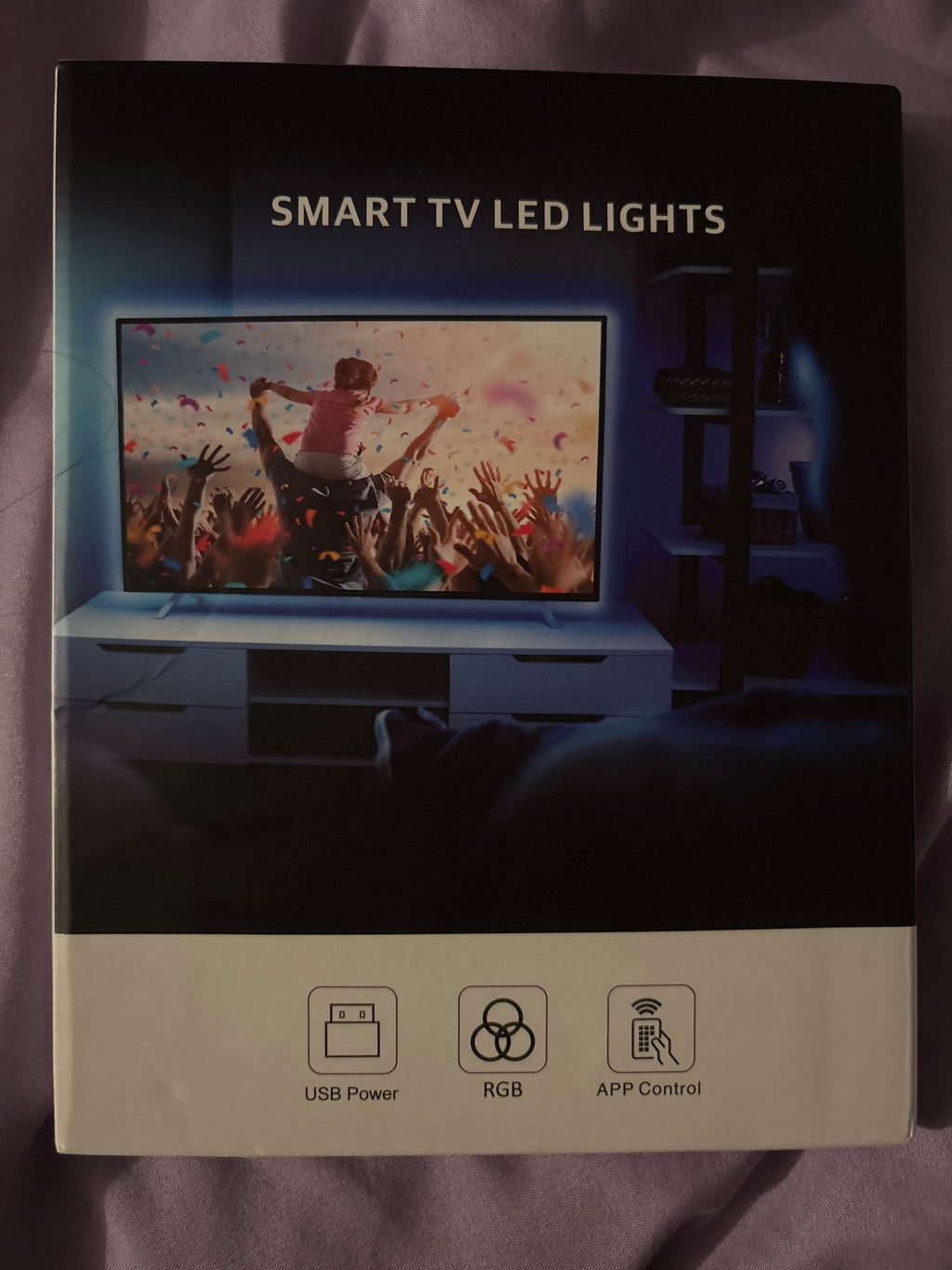Luces led para television equipada con control remote