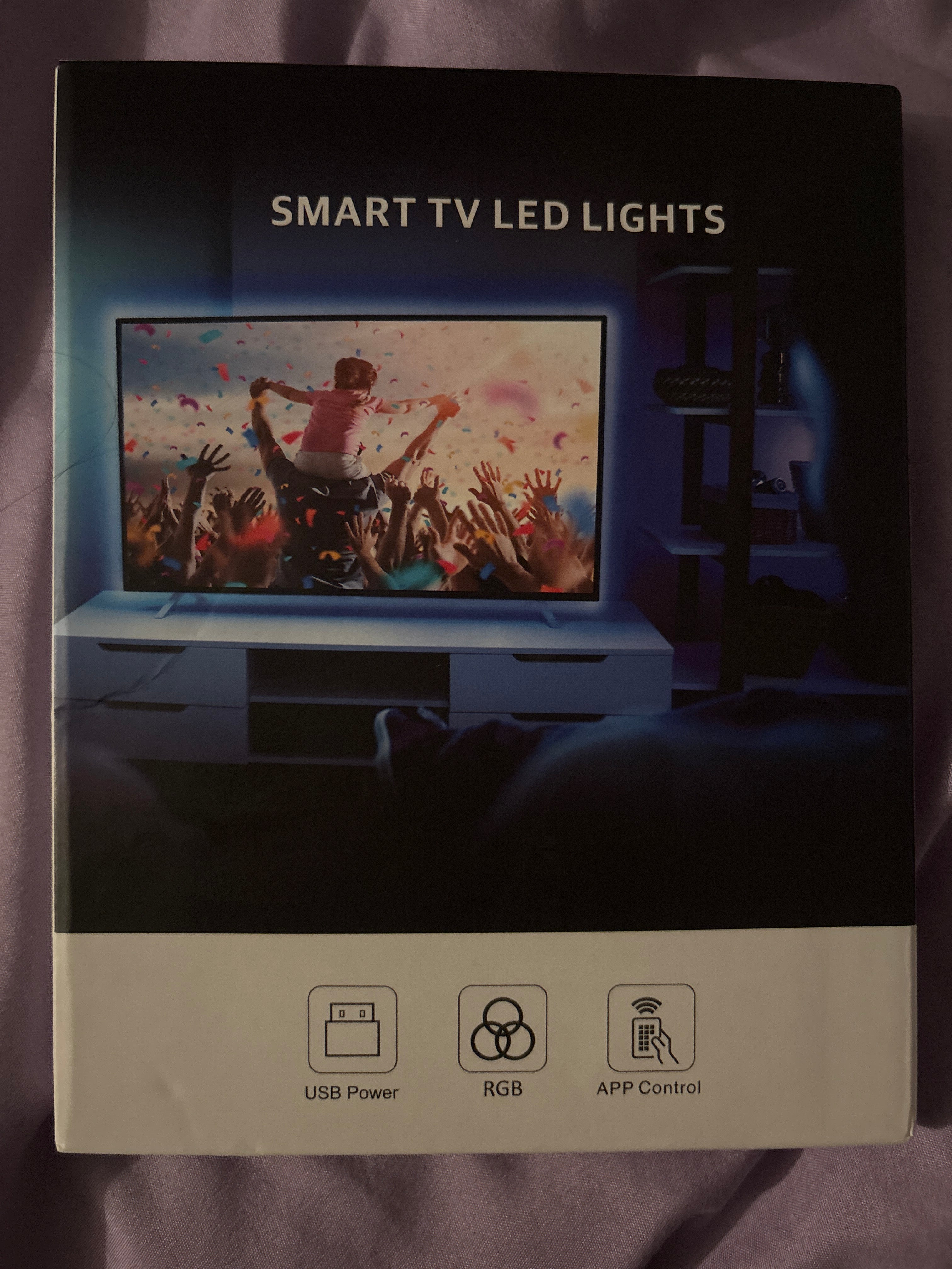 Luces led para television equipada con control remote