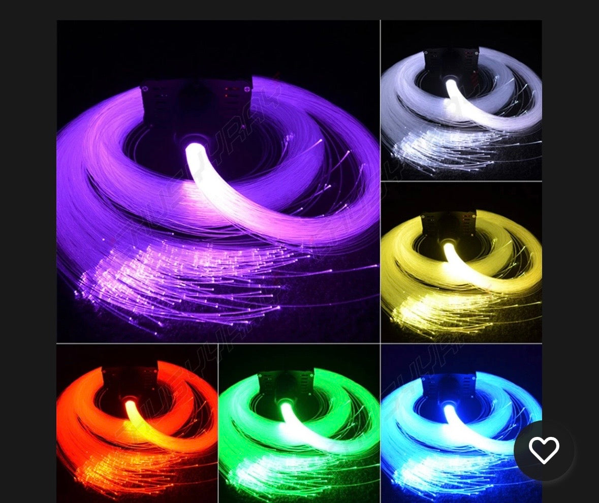 300x Kit de luces LED para coche techo de estrella lámpara de techo fibra óptica